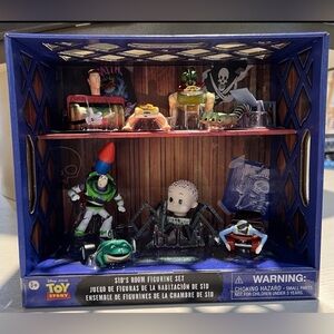 2025 Disney Parks Pixar Toy Story Sid’s Room Figure Figurine Play Set Of 8 NEW
